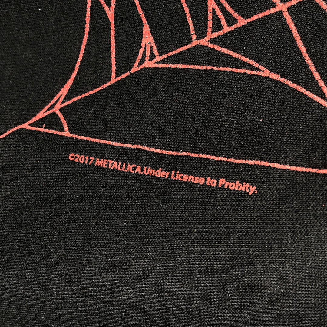 Metallica plain full-zip sweatshirt hoodie, men's size S. cotton black type Vintage Second Hand