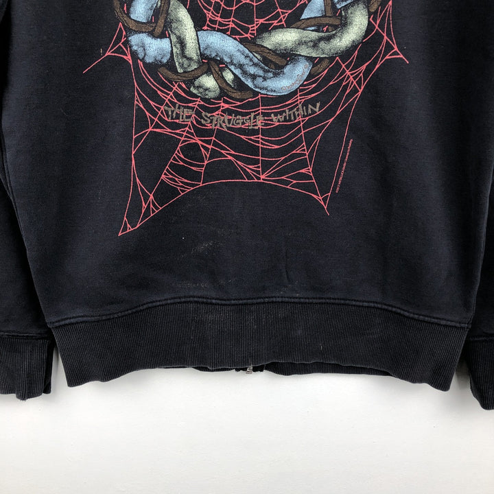 Metallica plain full-zip sweatshirt hoodie, men's size S. cotton black type Vintage Second Hand