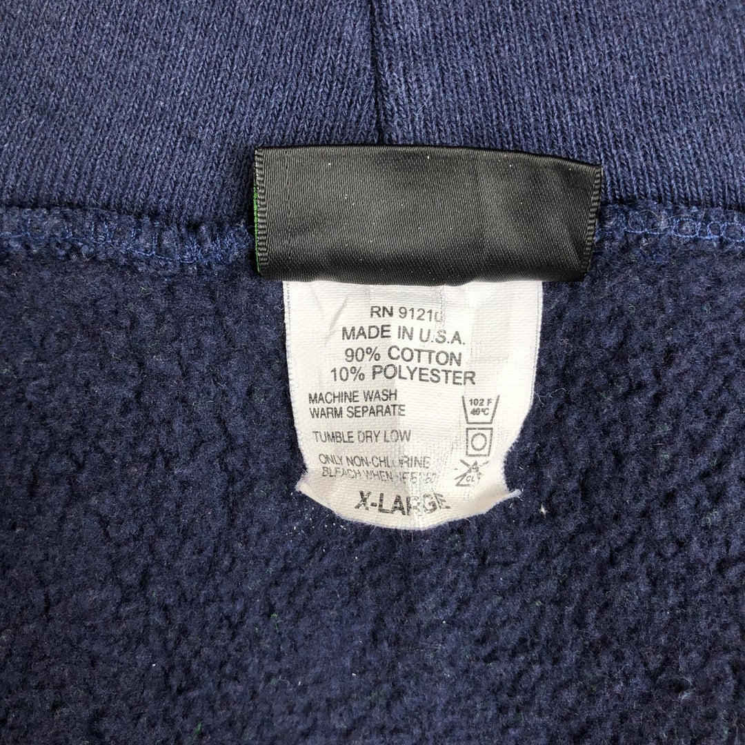 90'S CAMBER Advertising Full-Zip Sweatshirt Hoodie, Made in USA, Men's XL equivalent, Vintage cotton navy blue type Vintage Second Hand