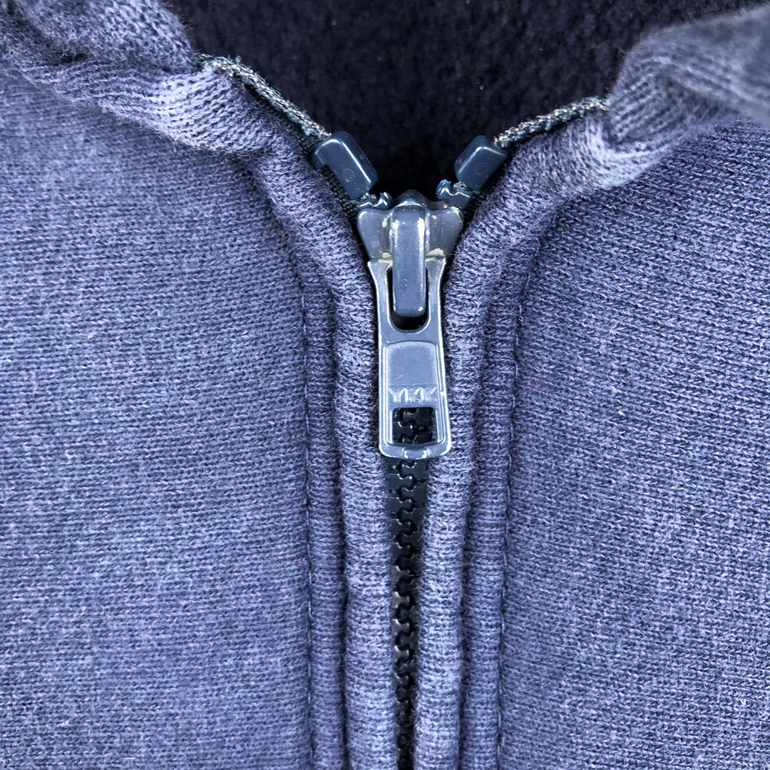 90'S CAMBER Advertising Full-Zip Sweatshirt Hoodie, Made in USA, Men's XL equivalent, Vintage cotton navy blue type Vintage Second Hand