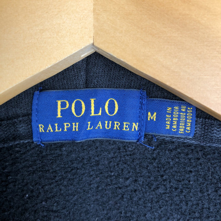 Ralph Lauren POLO RALPH LAUREN Sweat Full Zip Hoodie Men's M cotton black type Vintage Second Hand