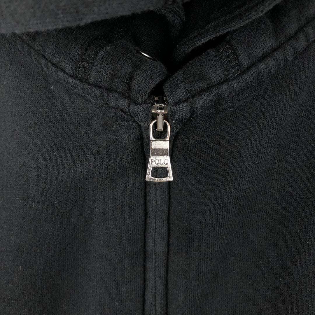 Ralph Lauren POLO RALPH LAUREN Sweat Full Zip Hoodie Men's M cotton black type Vintage Second Hand