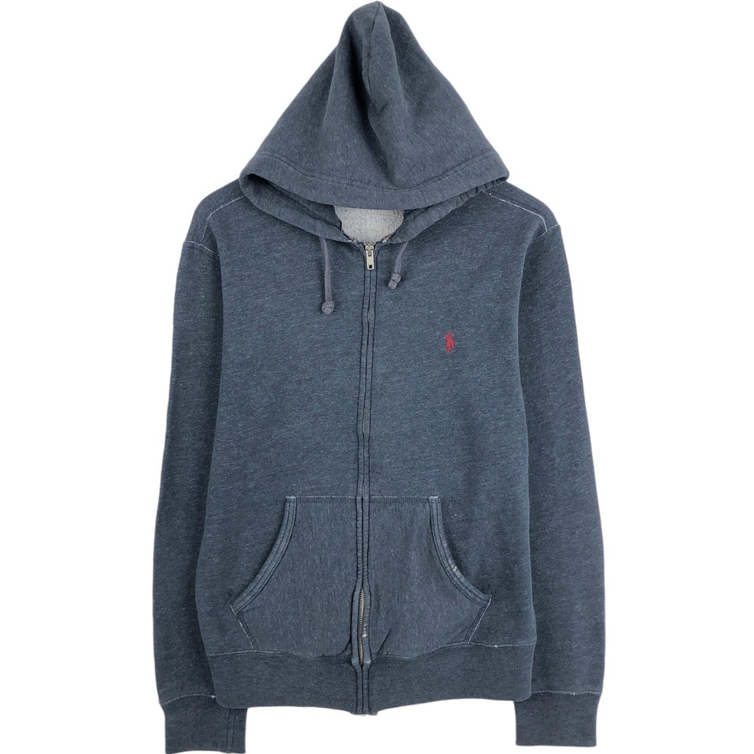 Ralph Lauren POLO RALPH LAUREN Sweat Full Zip Hoodie Men's M cotton Charcoal Vintage Second Hand