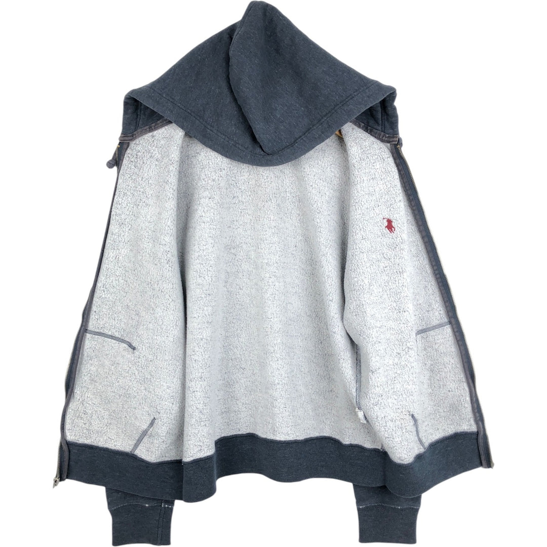 Ralph Lauren POLO RALPH LAUREN Sweat Full Zip Hoodie Men's M cotton Charcoal Vintage Second Hand