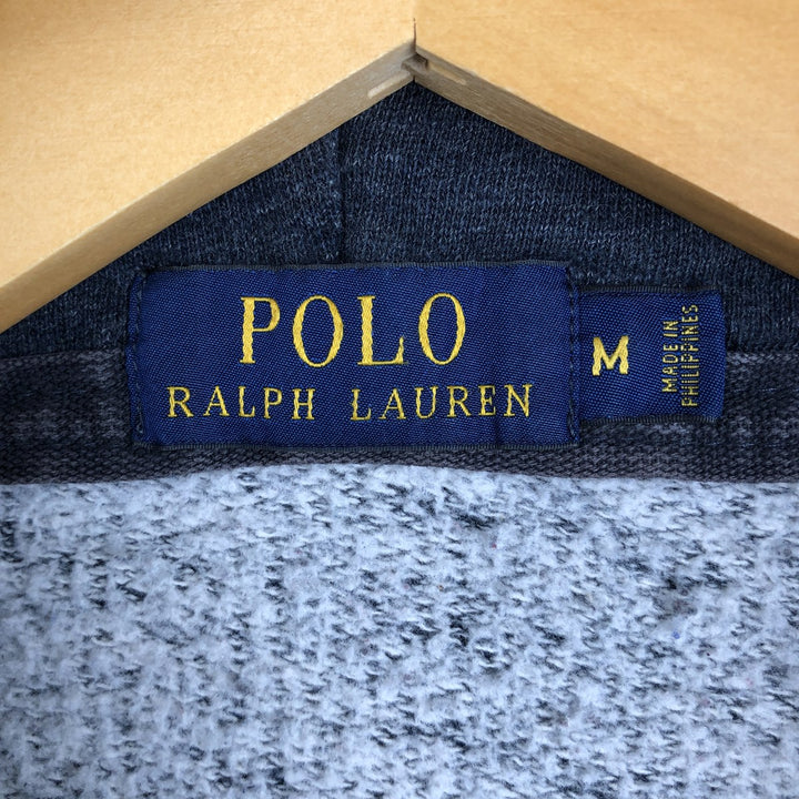 Ralph Lauren POLO RALPH LAUREN Sweat Full Zip Hoodie Men's M cotton Charcoal Vintage Second Hand