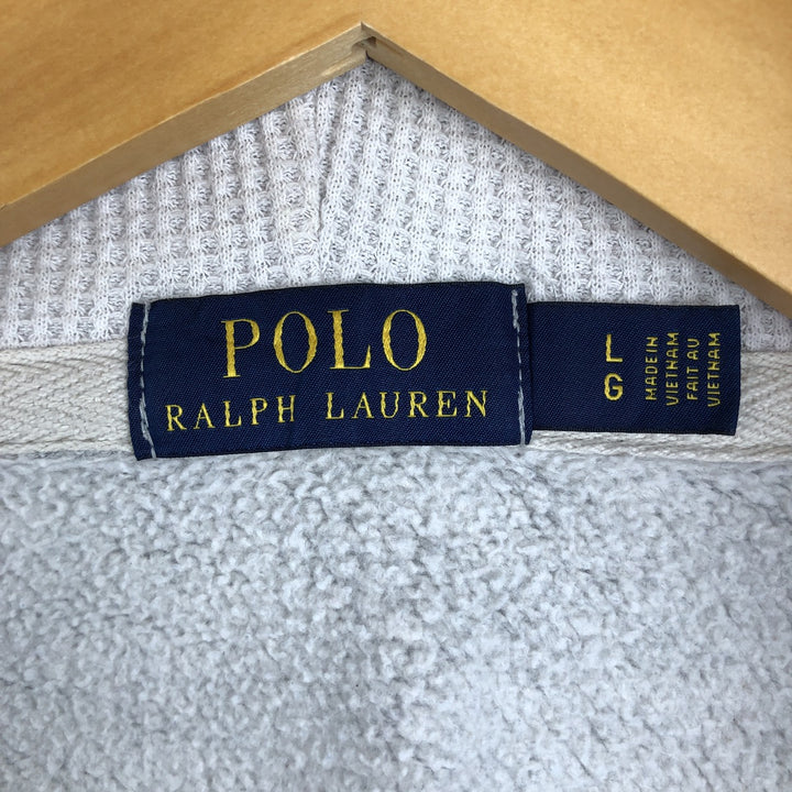 Ralph Lauren POLO RALPH LAUREN Sweat Full Zip Hoodie Men's L size cotton gray type Vintage Second Hand