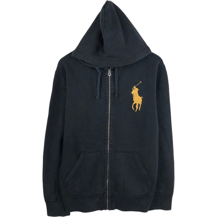 Ralph Lauren POLO RALPH LAUREN Sweat Full Zip Hoodie Men's L size cotton black type Vintage Second Hand