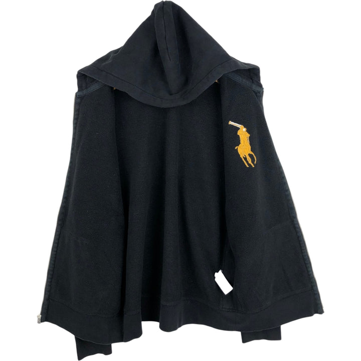 Ralph Lauren POLO RALPH LAUREN Sweat Full Zip Hoodie Men's L size cotton black type Vintage Second Hand