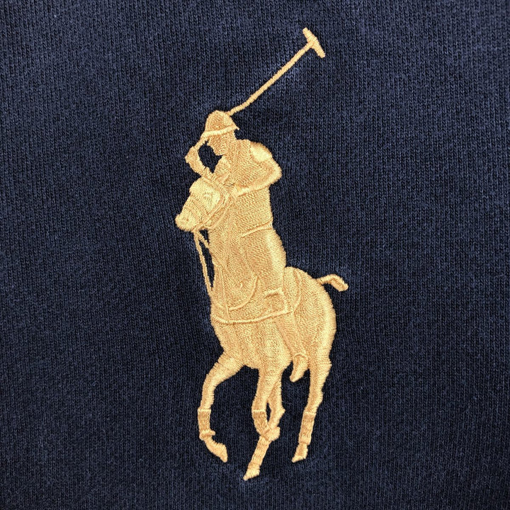 Ralph Lauren POLO RALPH LAUREN Sweat Full Zip Hoodie Men's L size cotton black type Vintage Second Hand