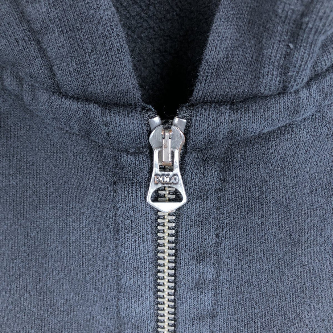 Ralph Lauren POLO RALPH LAUREN Sweat Full Zip Hoodie Men's L size cotton black type Vintage Second Hand