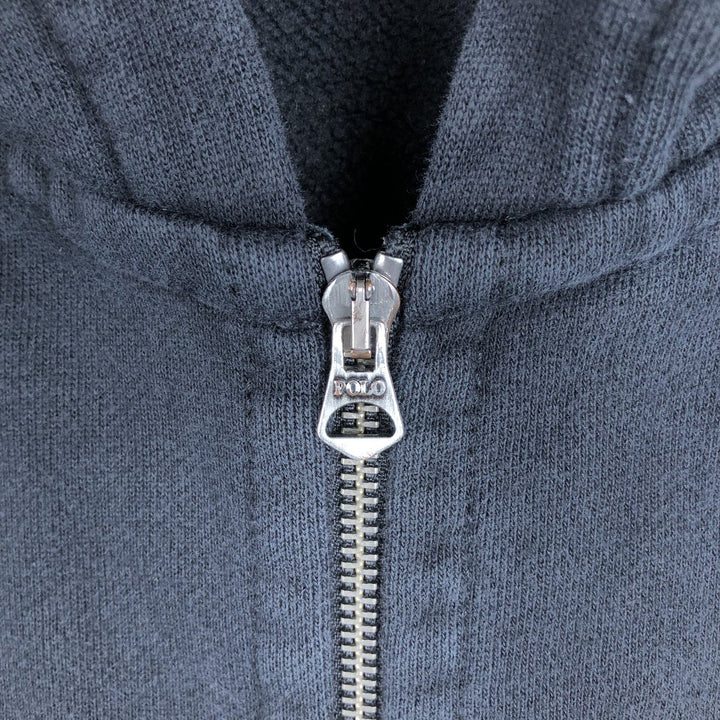 Ralph Lauren POLO RALPH LAUREN Sweat Full Zip Hoodie Men's L size cotton black type Vintage Second Hand