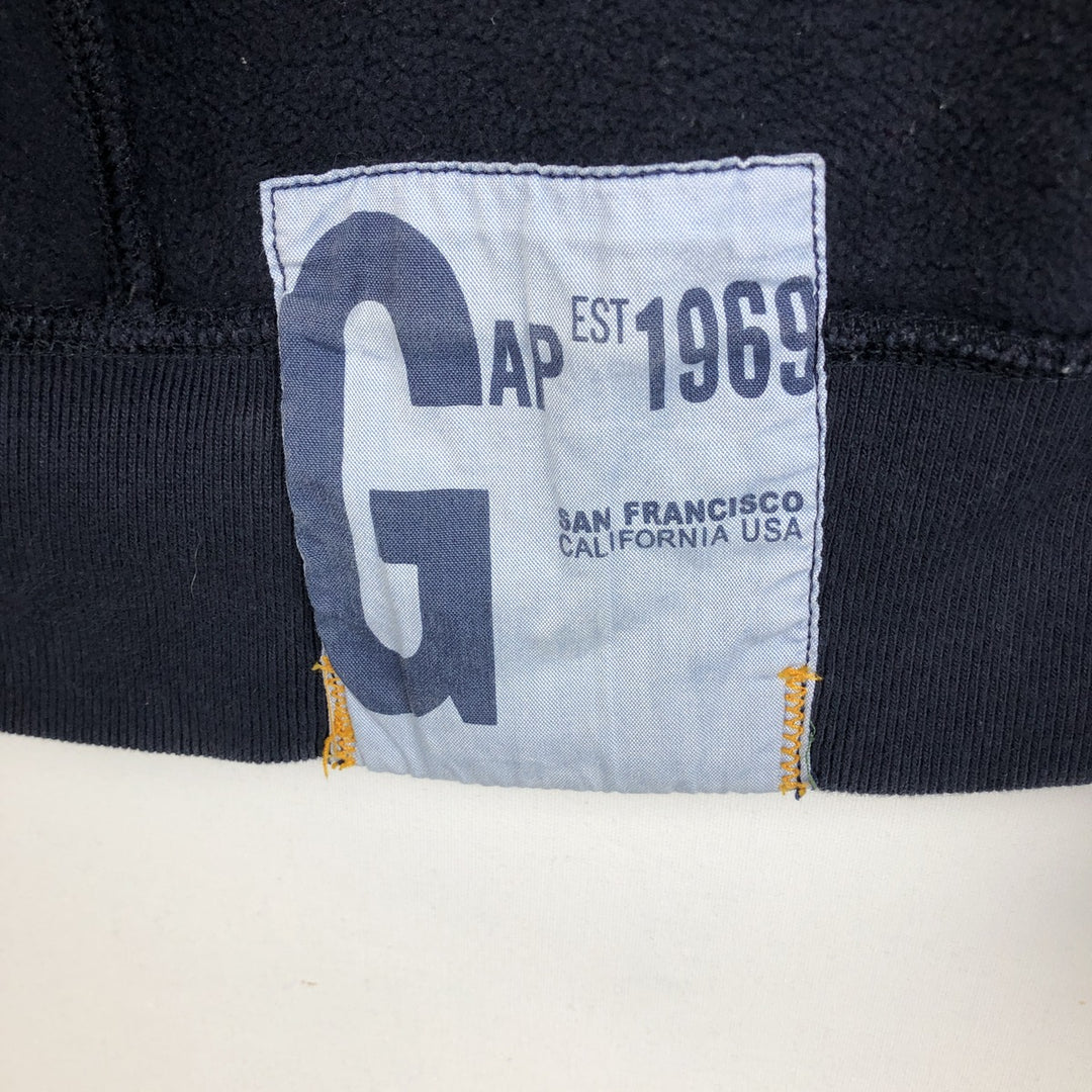 GAP Sweat Full Zip Hoodie, Men's Size L cotton navy blue type Vintage Second Hand