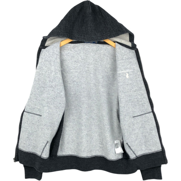 Ralph Lauren POLO RALPH LAUREN Sweat Full Zip Hoodie Men's M cotton black type Vintage Second Hand