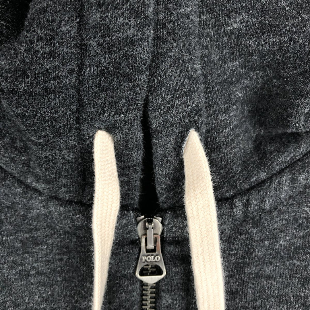 Ralph Lauren POLO RALPH LAUREN Sweat Full Zip Hoodie Men's M cotton black type Vintage Second Hand