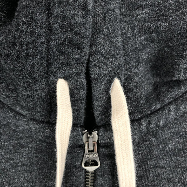 Ralph Lauren POLO RALPH LAUREN Sweat Full Zip Hoodie Men's M cotton black type Vintage Second Hand
