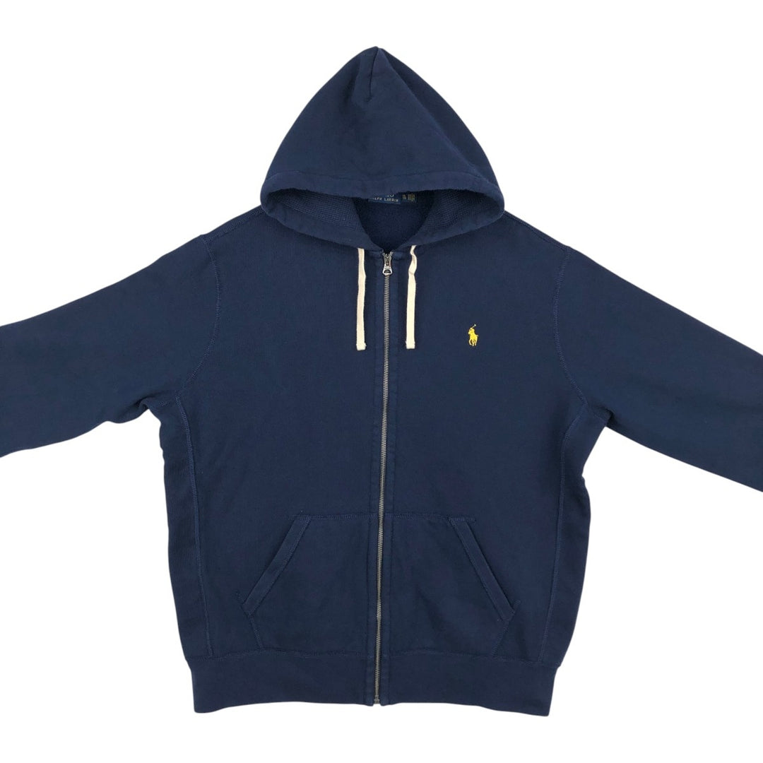 Ralph Lauren POLO RALPH LAUREN Sweat Full Zip Hoodie Men's XL cotton navy blue type Vintage Second Hand