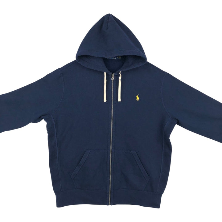 Ralph Lauren POLO RALPH LAUREN Sweat Full Zip Hoodie Men's XL cotton navy blue type Vintage Second Hand