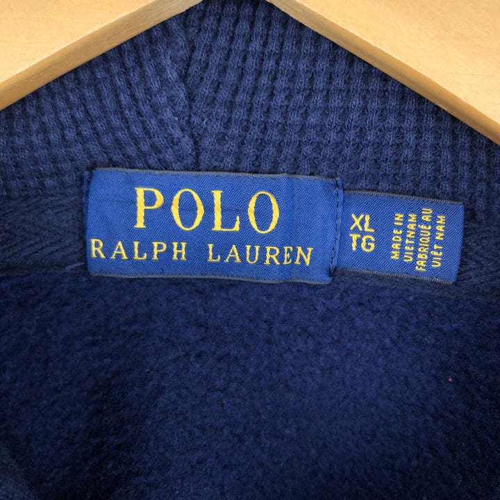 Ralph Lauren POLO RALPH LAUREN Sweat Full Zip Hoodie Men's XL cotton navy blue type Vintage Second Hand