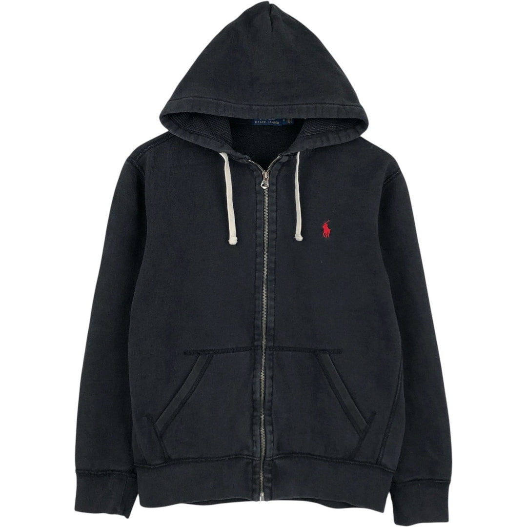 Ralph Lauren POLO RALPH LAUREN Sweat Full Zip Hoodie Men's M cotton black type Vintage Second Hand