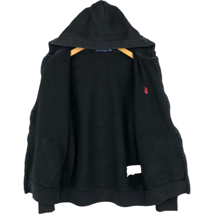 Ralph Lauren POLO RALPH LAUREN Sweat Full Zip Hoodie Men's M cotton black type Vintage Second Hand
