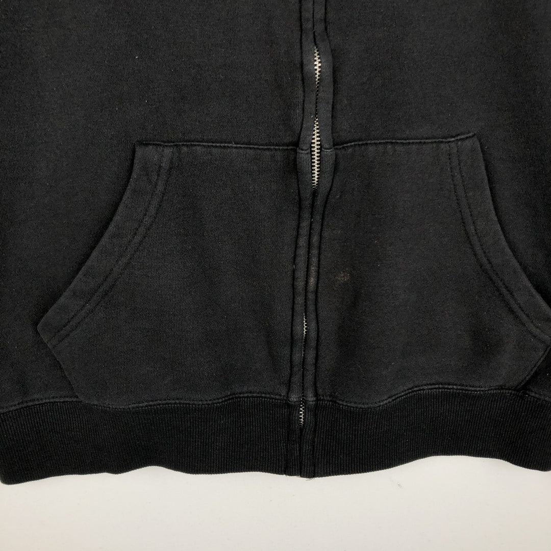 Harley-Davidson Sweat Full Zip Hoodie Men's L size cotton black type Vintage Second Hand