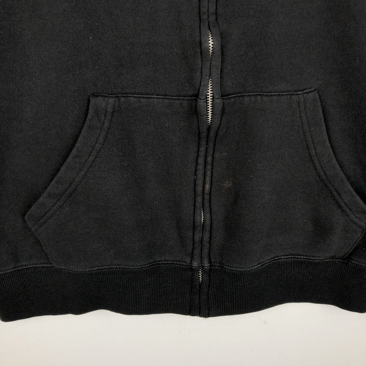 Harley-Davidson Sweat Full Zip Hoodie Men's L size cotton black type Vintage Second Hand