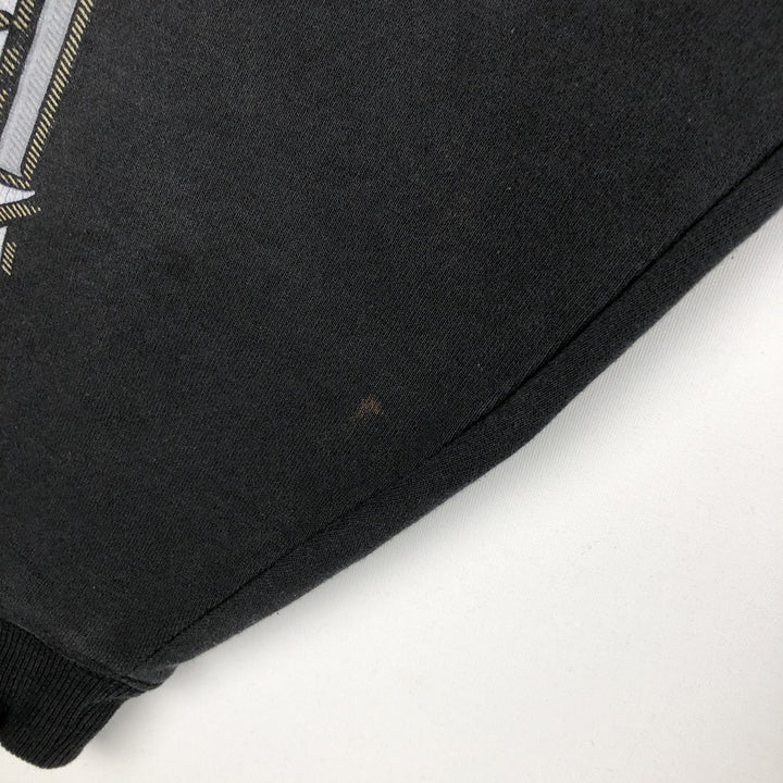 Harley-Davidson Sweat Full Zip Hoodie Men's L size cotton black type Vintage Second Hand