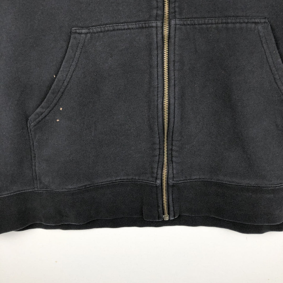 Harley-Davidson Men's Full-Zip Hoodie (XL) cotton black type Vintage Second Hand