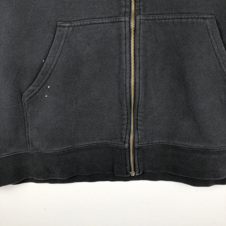 Harley-Davidson Men's Full-Zip Hoodie (XL) cotton black type Vintage Second Hand