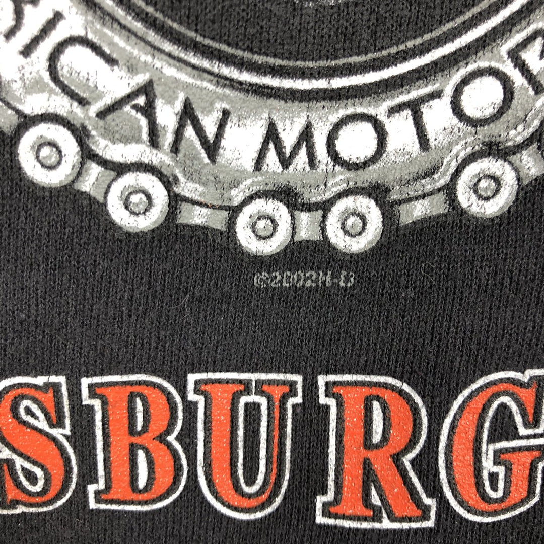 2000'S Harley-Davidson Sweatshirt Full-Zip Hoodie, Men's Size L (approx.) unclear black type Vintage Second Hand