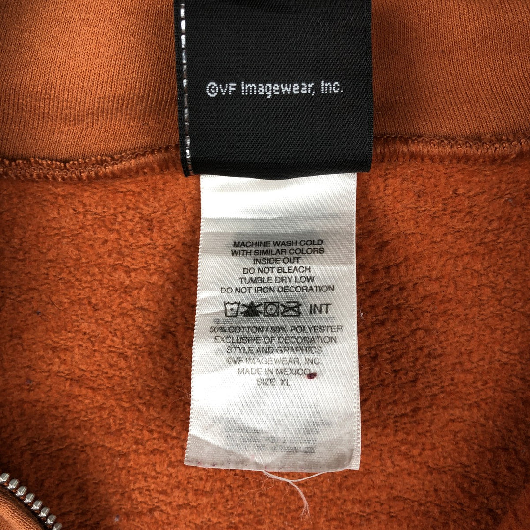Harley-Davidson Men's Full-Zip Hoodie (XL) cotton orange type Vintage Second Hand
