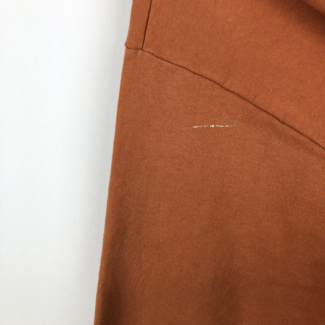 Harley-Davidson Men's Full-Zip Hoodie (XL) cotton orange type Vintage Second Hand