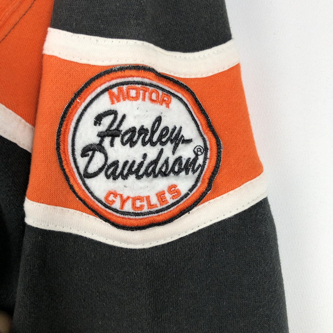 Harley-Davidson full-zip sweatshirt, men's size M unclear black type Vintage Second Hand