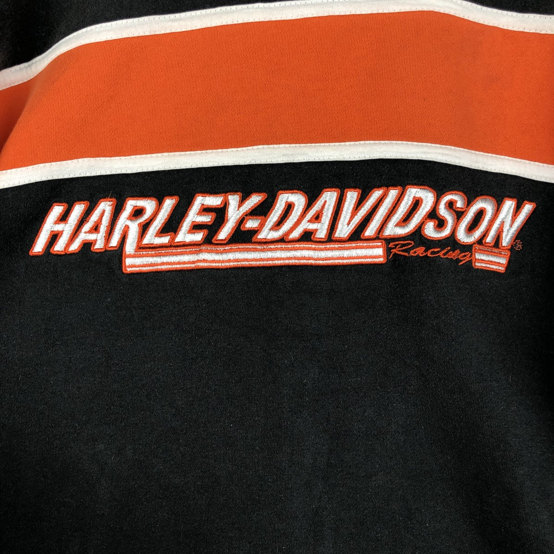 Harley-Davidson full-zip sweatshirt, men's size M unclear black type Vintage Second Hand