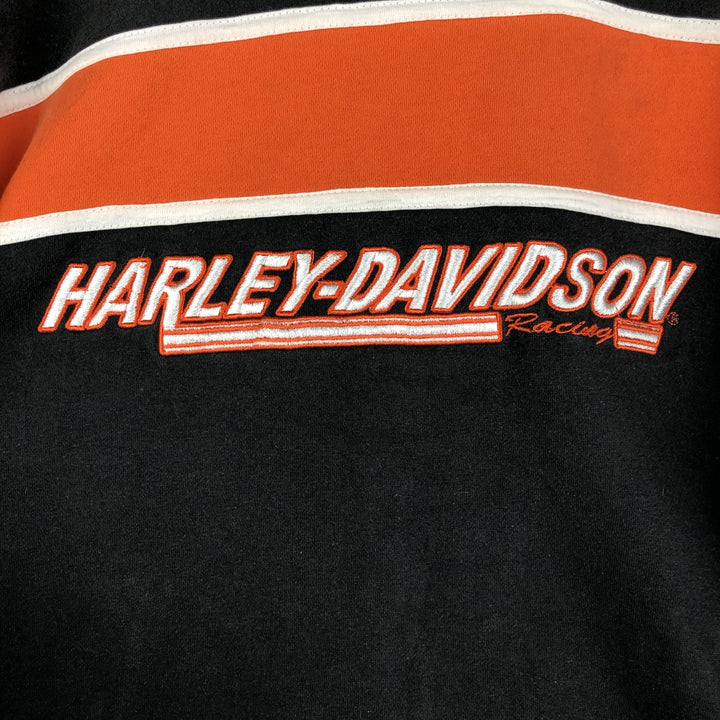 Harley-Davidson full-zip sweatshirt, men's size M unclear black type Vintage Second Hand