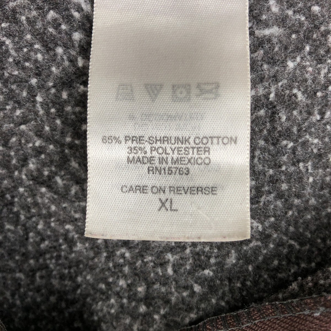 Harley-Davidson Men's Full-Zip Hoodie (XL) cotton Charcoal Vintage Second Hand
