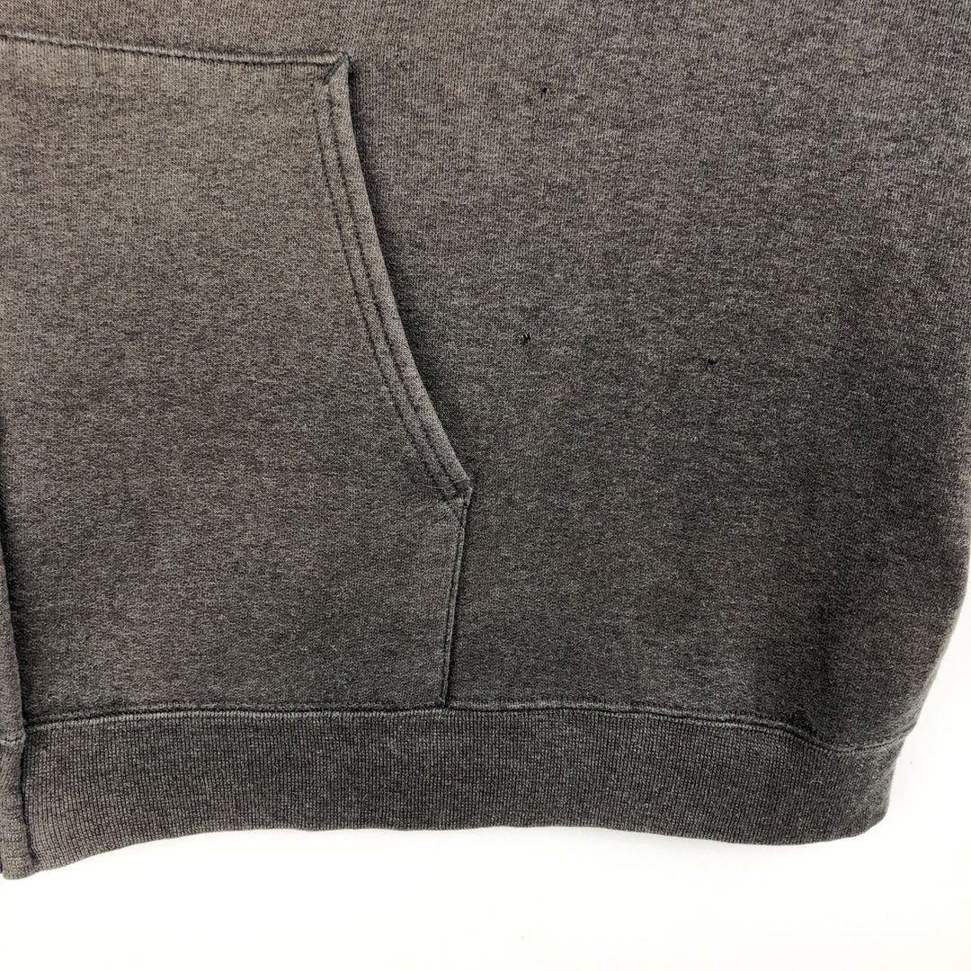 Harley-Davidson Men's Full-Zip Hoodie (XL) cotton Charcoal Vintage Second Hand