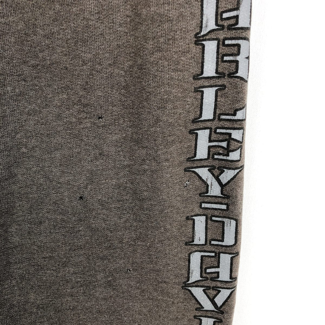 Harley-Davidson Men's Full-Zip Hoodie (XL) cotton Charcoal Vintage Second Hand