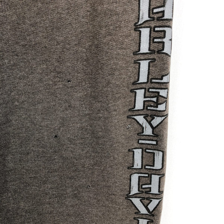 Harley-Davidson Men's Full-Zip Hoodie (XL) cotton Charcoal Vintage Second Hand