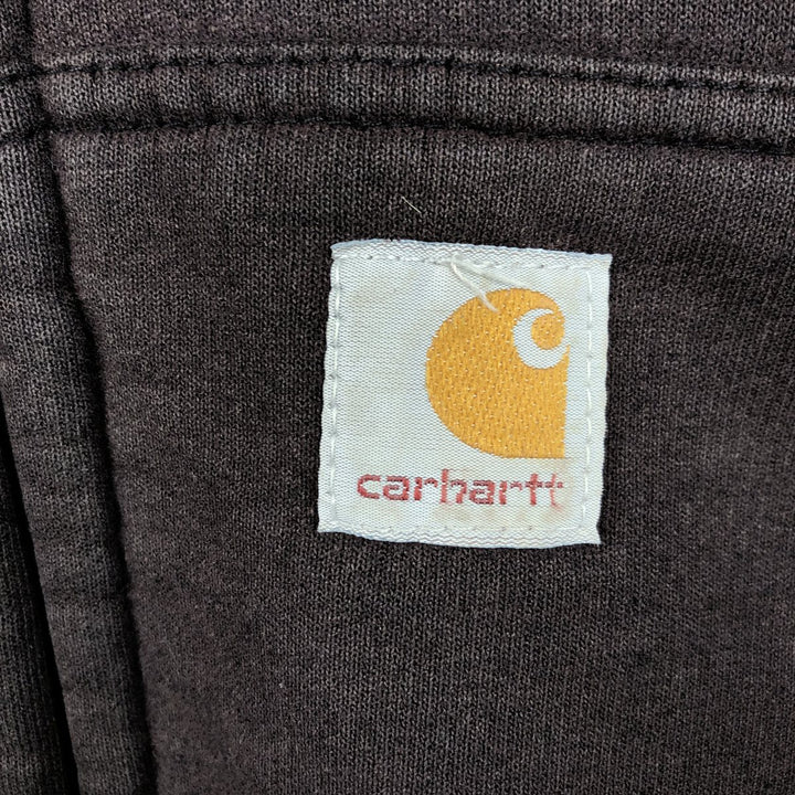 Carhartt Advertising Sweat Full-Zip Hoodie, Men's Size XXL (approx.) unclear brown type Vintage Second Hand