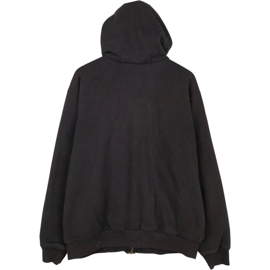Carhartt Sweat Full Zip Hoodie Men's XXL unclear black type Vintage Second Hand