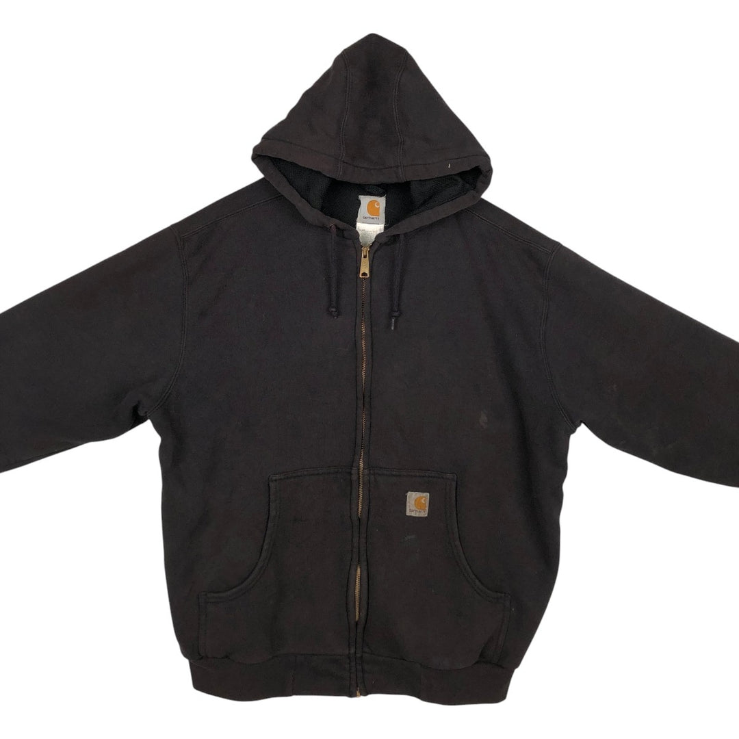 Carhartt Sweat Full Zip Hoodie Men's XXL unclear black type Vintage Second Hand
