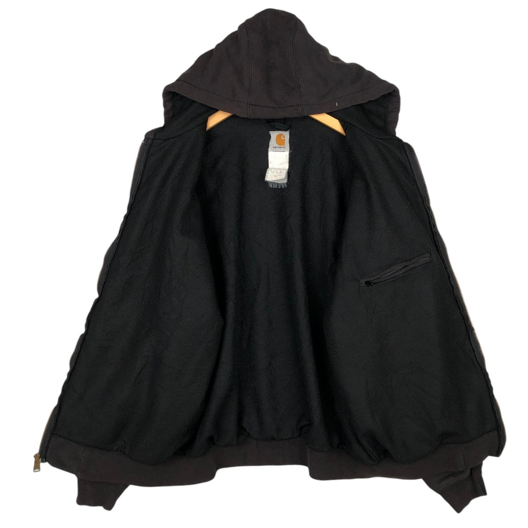 Carhartt Sweat Full Zip Hoodie Men's XXL unclear black type Vintage Second Hand