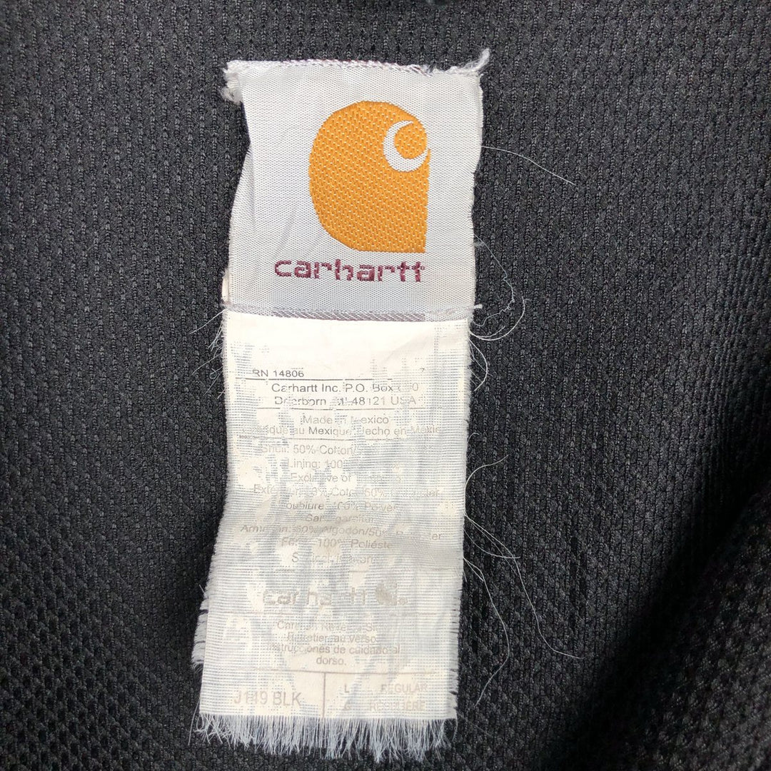 Carhartt Sweat Full Zip Hoodie Men's XXL unclear black type Vintage Second Hand