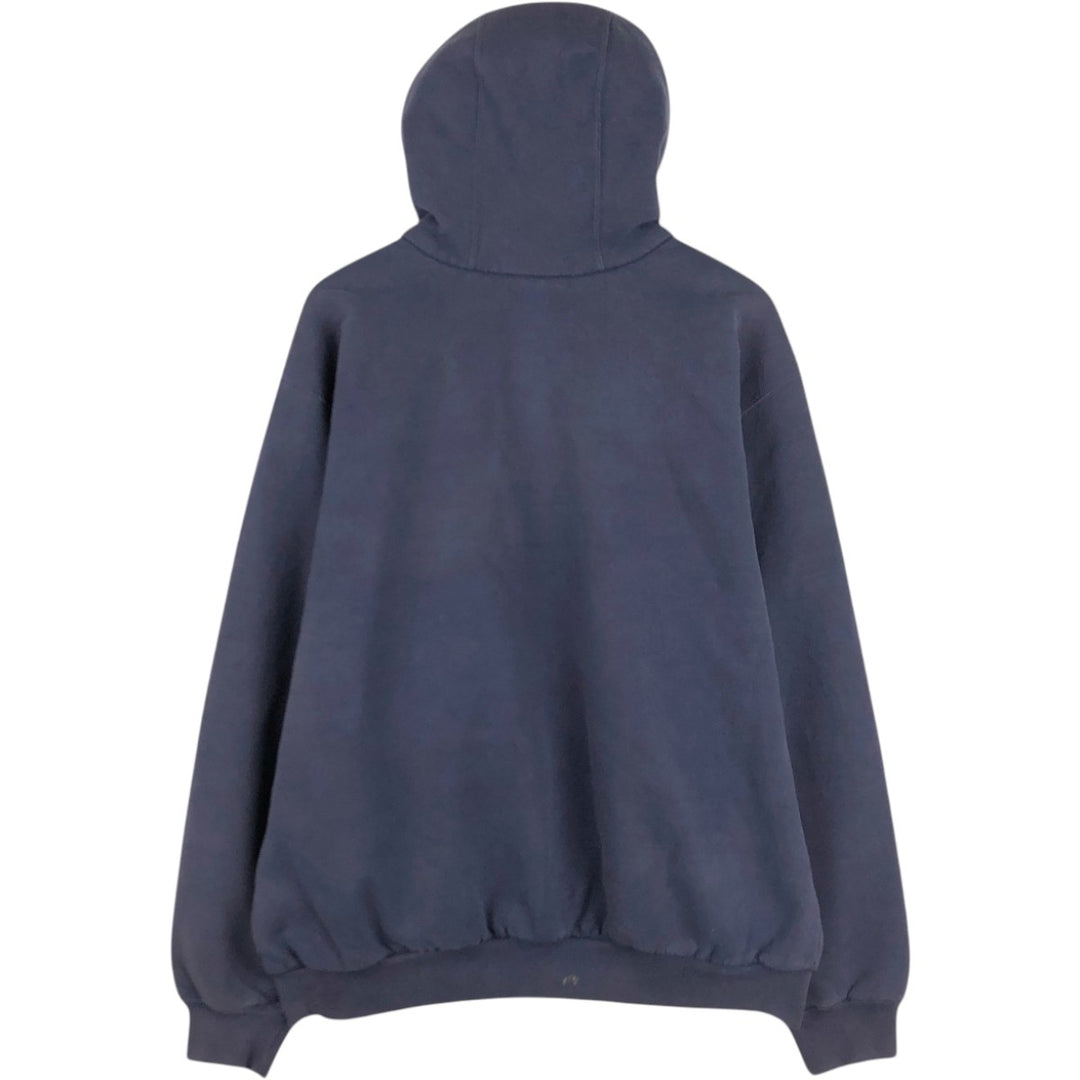 Carhartt Sweat Full Zip Hoodie Men's L size cotton navy blue type Vintage Second Hand