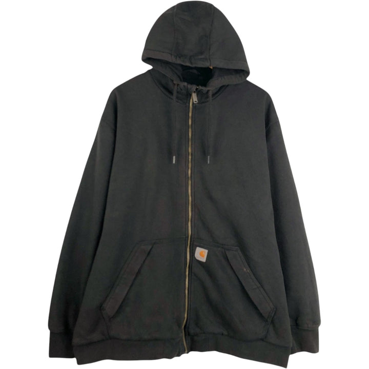 Carhartt Loose Fit Sweat Full Zip Hoodie, Men's XL cotton black type Vintage Second Hand