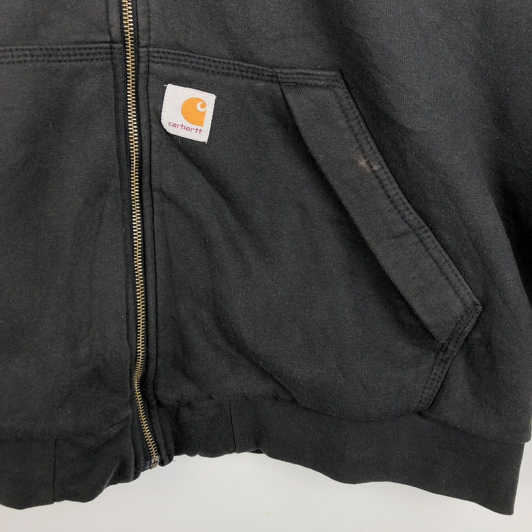 Carhartt Loose Fit Sweat Full Zip Hoodie, Men's XL cotton black type Vintage Second Hand