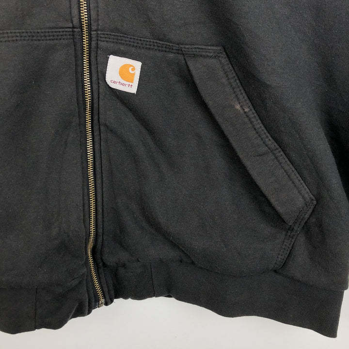 Carhartt Loose Fit Sweat Full Zip Hoodie, Men's XL cotton black type Vintage Second Hand