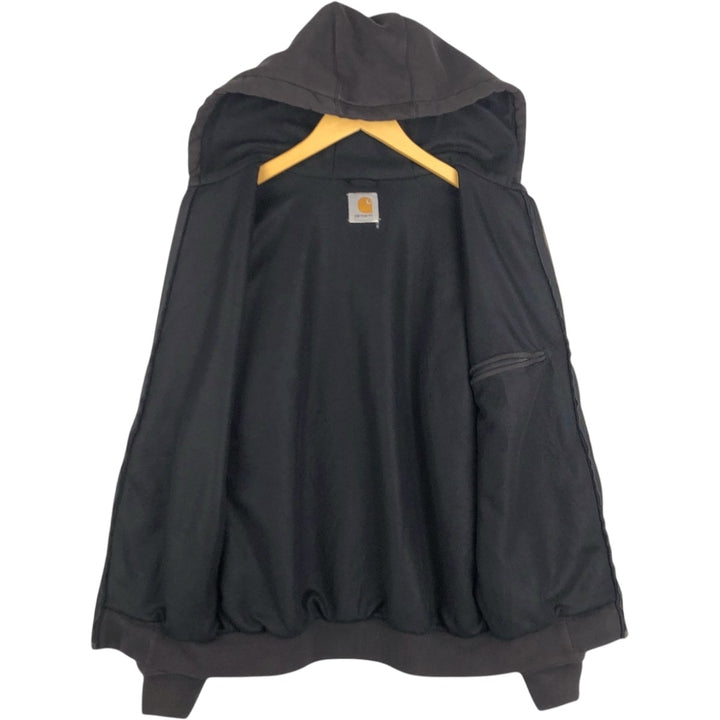 Carhartt Sweat Full Zip Hoodie Men's XL unclear black type Vintage Second Hand