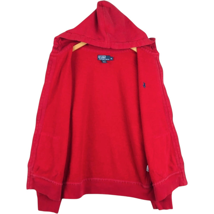Ralph Lauren POLO by Ralph Lauren Sweat Full Zip Hoodie Men's XL cotton red type Vintage Second Hand